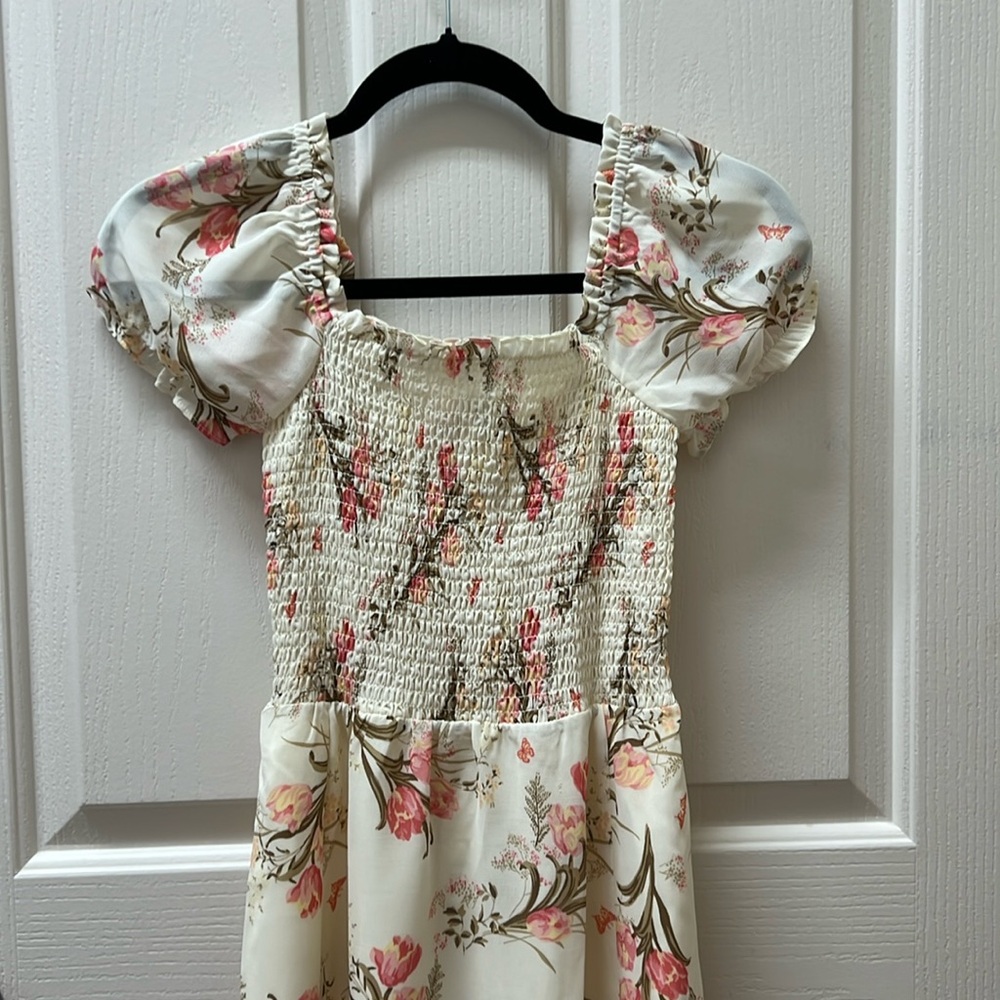 Moonsea dress in multicolor. New with tags. Slit on the left side of the dress